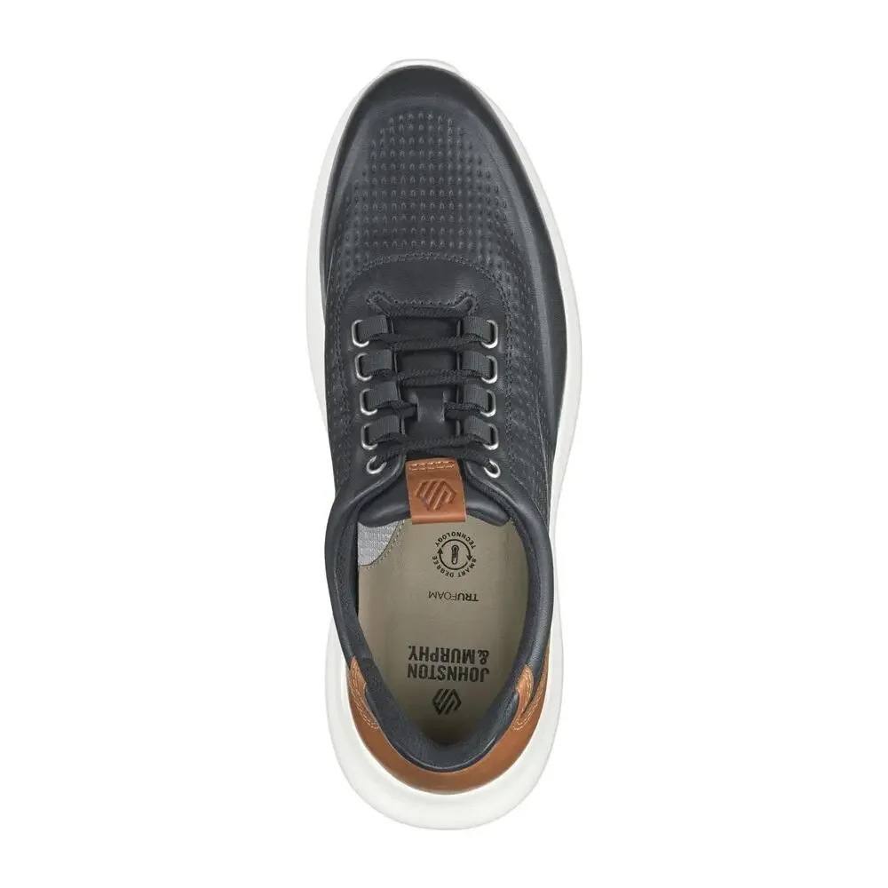 JOHNSTON & MURPHY MEN'S AMHERST 2.0 EMBOSSED LEATHER U-THROAT CASUAL SHOE, 8.5 M